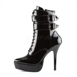 Devious 5 1/4" Lace-Up Platform Patent Leather Ankle Boot* Shoes