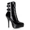 Devious 5 1/4" Lace-Up Platform Patent Leather Ankle Boot* Shoes