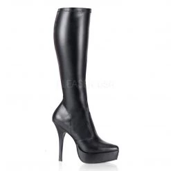 Devious 5 1/4" Stretch Sleek Platform Knee High Boot* Shoes
