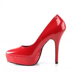 Devious Shoes 5.3" Heel Red Patent Leather 1.3" Platform*