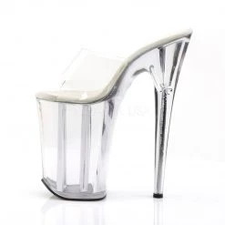 Pleaser Shoes 9" Clear Platform Slide Heels*