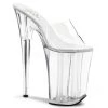 Pleaser Shoes 9" Clear Platform Slide Heels*