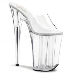 Pleaser Shoes 9" Clear Platform Slide Heels*