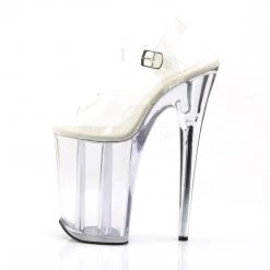Pleaser 9" Clear Ankle Strap High Heels* Shoes
