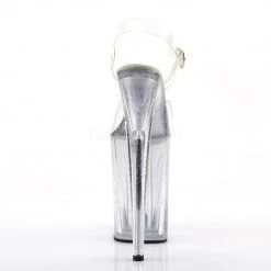Pleaser 9" Clear Glitter Heels* Shoes 8 Pleaser 9