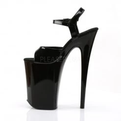 Pleaser Shoes 9" Black Ankle Strap Pumps*