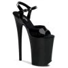 Pleaser Shoes 9" Black Ankle Strap Pumps*