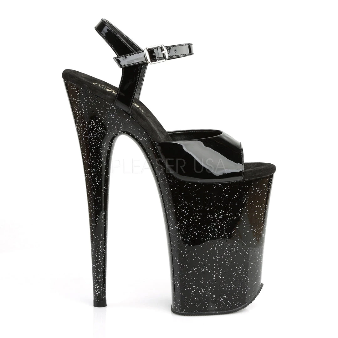 Pleaser 9" Black Glitter Heels* Shoes 6 Pleaser 9" Black Glitter Heels* Shoes