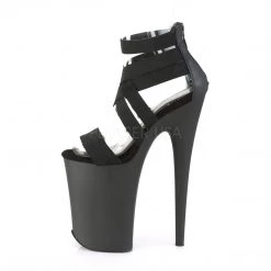 Pleaser 9" Heel Black Sandal Platform Shoes*