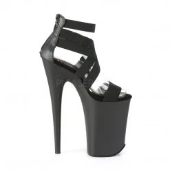Pleaser 9" Heel Black Sandal Platform Shoes* 9 Pleaser 9