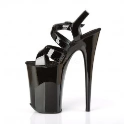 Pleaser 9" Black Ankle Strap Heels* Shoes