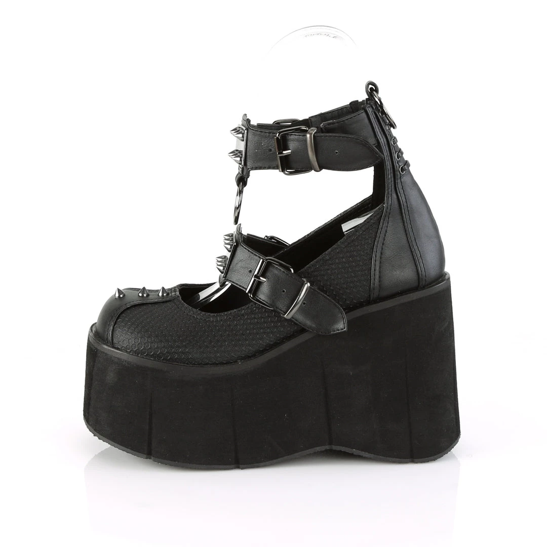 Demonia Black Vegan Leather 4.5" Platform Shoes* 3 Demonia Black Vegan Leather 4.5" Platform Shoes*