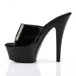 Pleaser 6" Spike Heel Black Platform Sandal*