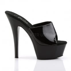 Pleaser 6" Spike Heel Black Platform Sandal* 9 Pleaser 6