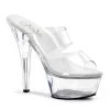 Pleaser 6 Inch Clear Heels*
