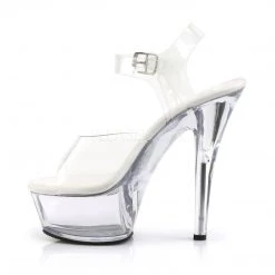 Pleaser 6" Clear Ankle Strap Heels*