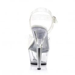 Pleaser 6" Clear Ankle Strap Heels* 8 Pleaser 6