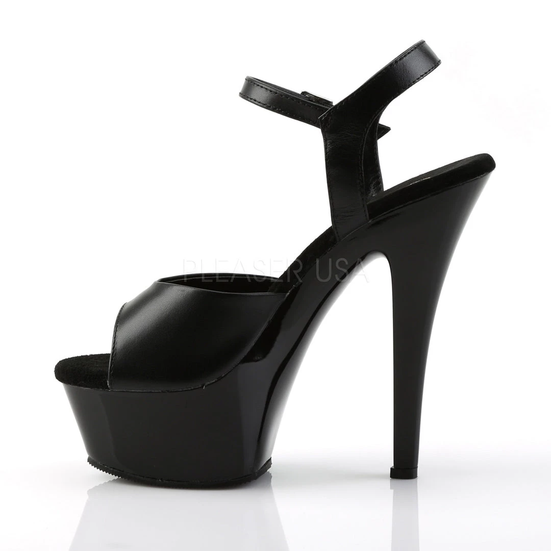 Pleaser 6" Black Ankle Strap High Heels* Shoes 4 Pleaser 6" Black Ankle Strap High Heels* Shoes