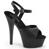 Pleaser Shoes 6" Black Faux Leather Heels*