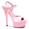 Pleaser Shoes 6" Baby Pink Ankle Strap Heels*