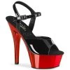 Pleaser 6" Stilleto Black Ankle Strap Sandal Shoes* 1 Pleaser 6" Stilleto Black Ankle Strap Sandal Shoes*