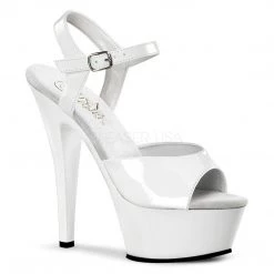 Pleaser 6" White Heels*