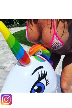 Kinky Zebra Micro Bikinis & G-Strings White Fishnet & Neon Pink Sheer Micro Bikini