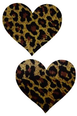 GE Apparel Accessories Leopard Heart Nipple Pasties