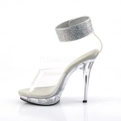 Fabulicious 5" Heel Clear Platform Sandal Shoes