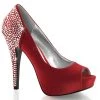 Fabulicious 5" Heel Rouge Silk Satin Platform Peep Toe Pump Shoes 2 Fabulicious 5" Heel Rouge Silk Satin Platform Peep Toe Pump Shoes