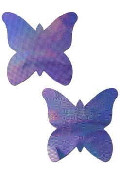 Pastease Accessories Monarch Holographic Lavender Butterfly Nipple Pasties