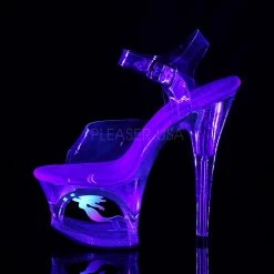 Pleaser Clear 7" Ankle Strap Stripper Shoes*