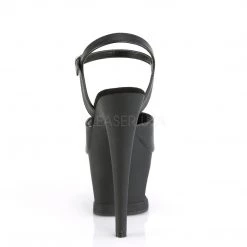 Pleaser Shoes 7 Inch Black Faux Leather Heels*