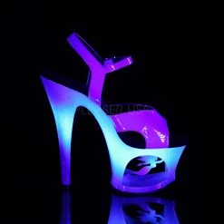 Pleaser Blue 7" Ankle Strap Heels* Shoes 9 Pleaser Blue 7