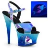 Pleaser Blue 7" Ankle Strap Heels* Shoes