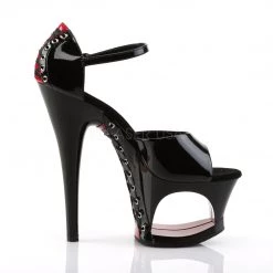 Pleaser Shoes 7" Black/Red Heels* 9 Pleaser Shoes 7