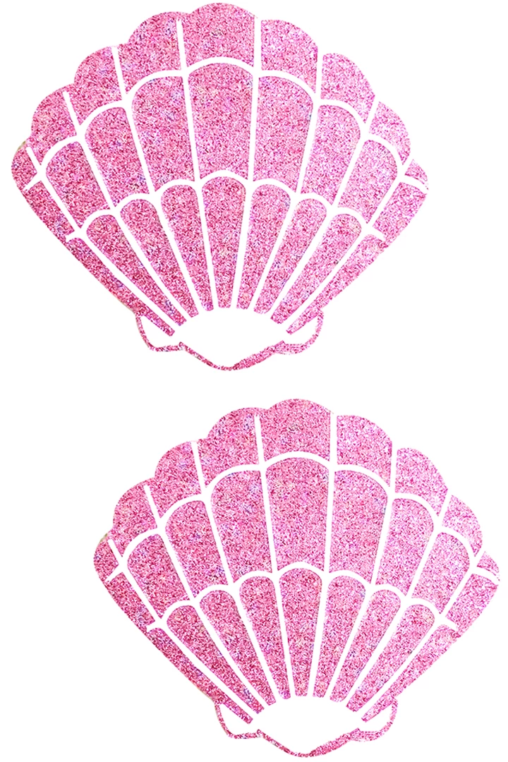 NevaNude Sparkle Pink Pony Glitter Shell Nipple Pasties Costumes 3 NevaNude Sparkle Pink Pony Glitter Shell Nipple Pasties Costumes