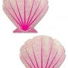 Pastease Baby Pink Glitter Seashell Nipple Pasties