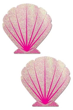 Pastease Baby Pink Glitter Seashell Nipple Pasties