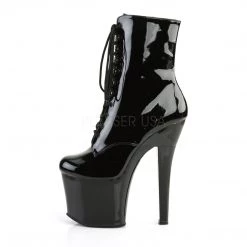 Pleaser 7" Heel Black Ankle Boot* Shoes 7 Pleaser 7