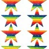 Pastease 8 Mini Rainbow Glitter Star Body Nipple Pasties Rainbow Clothing