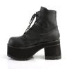 Demonia 3.8" Heel Black Vegan Leather 2.3" Platform Boots* Shoes