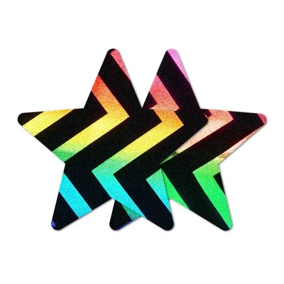 Entrenue Accessories Bristols 6 Nippies - Midnight Rainbow Star 3 Entrenue Accessories Bristols 6 Nippies - Midnight Rainbow Star