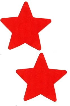 GE Apparel Accessories Red Satin Star Nipple Pasties