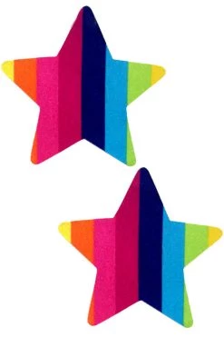 GE Apparel Rainbow Star Nipple Pasties Rainbow Clothing