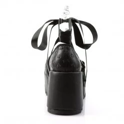 Demonia Black Vegan Leather 3.5