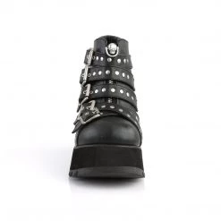 Demonia Black Vegan Leather 3.5