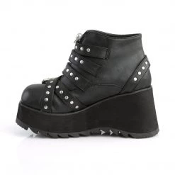 Demonia Black Vegan Leather 3.5