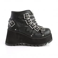 Demonia Black Vegan Leather 3.5