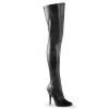 Pleaser 5" Heel Black Stretch Thigh Boots* Shoes